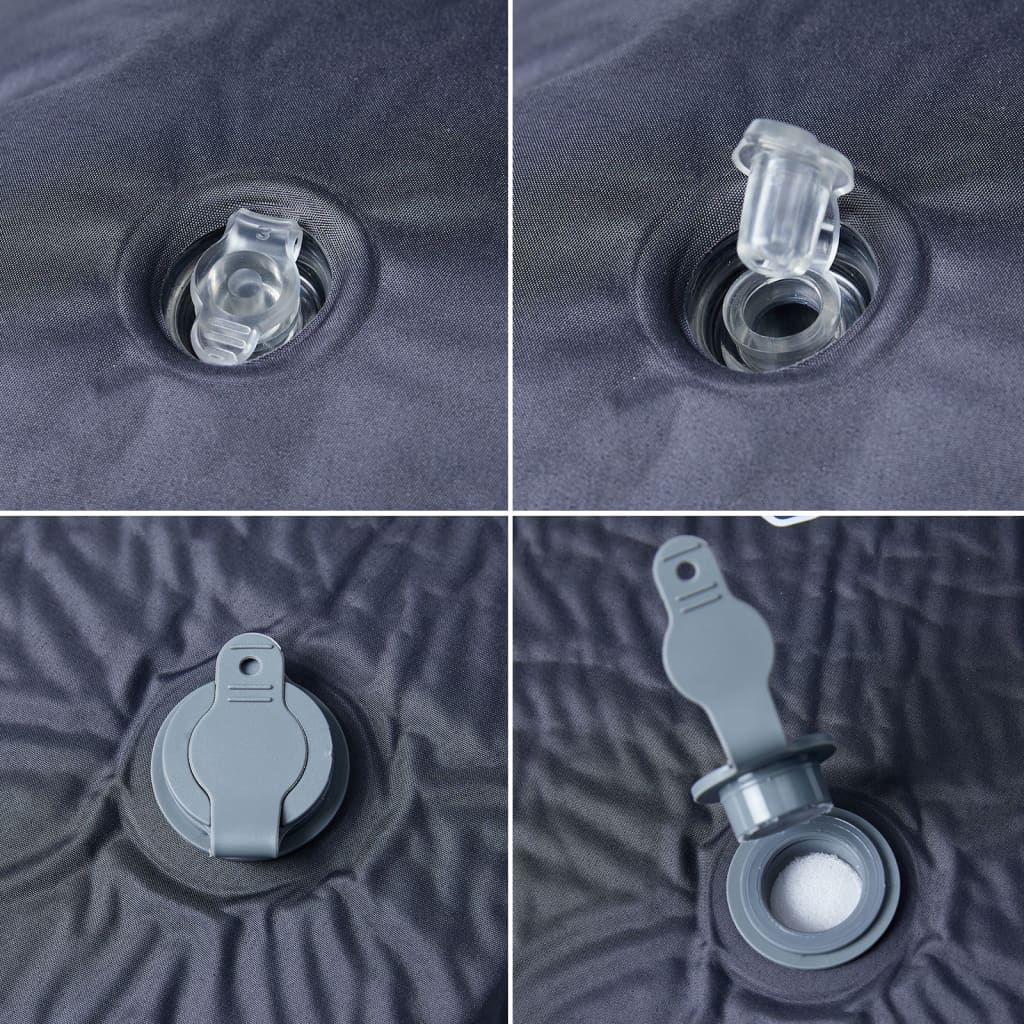 1 személyes szürke önfelfújó kempingmatrac párnával