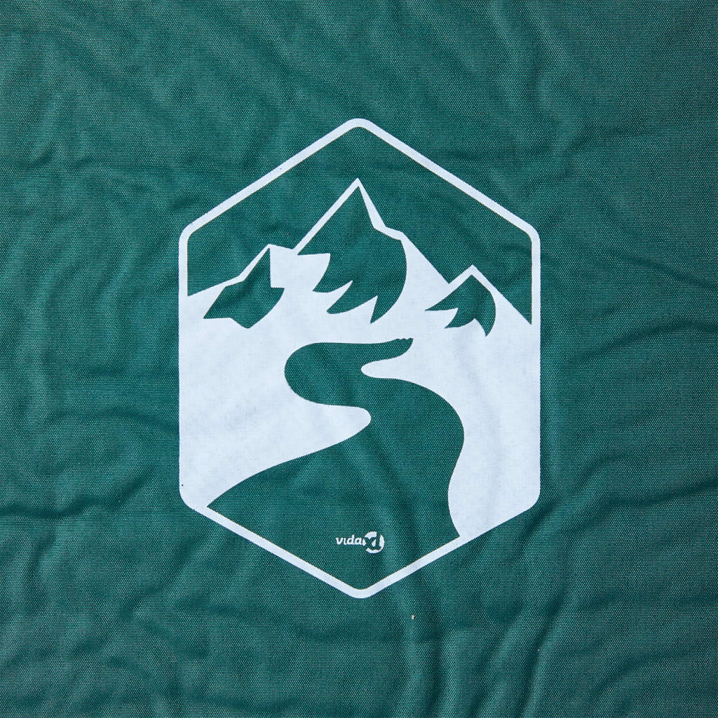 1 személyes zöld önfelfújó kempingmatrac párnával