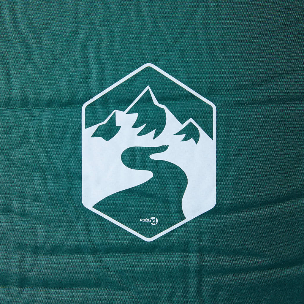 1 személyes zöld önfelfújó kempingmatrac párnával