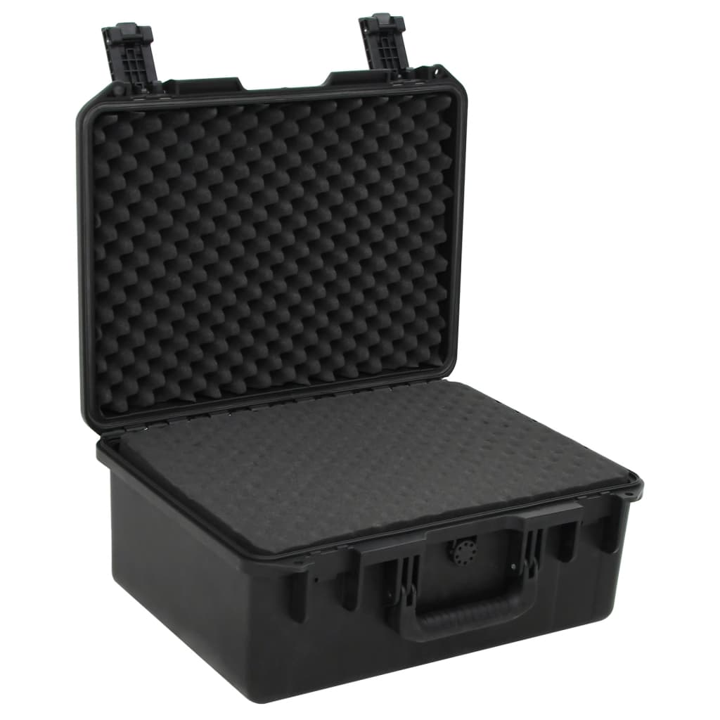 fekete PP hordozható repülős tok 49 x 38 x 23 cm