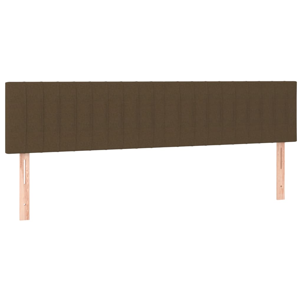 sötétbarna szövet rugós ágy matraccal 120 x 190 cm
