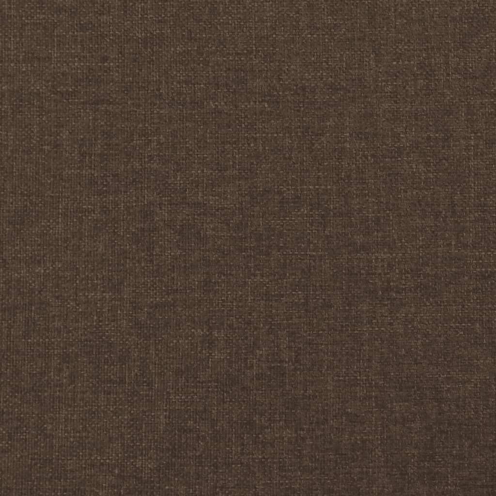sötétbarna szövet rugós ágy matraccal 120 x 190 cm