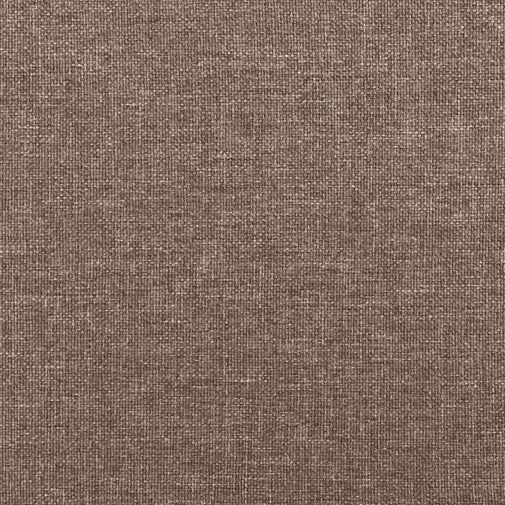 tópszínű szövet rugós és LED-es ágy matraccal 120x190cm