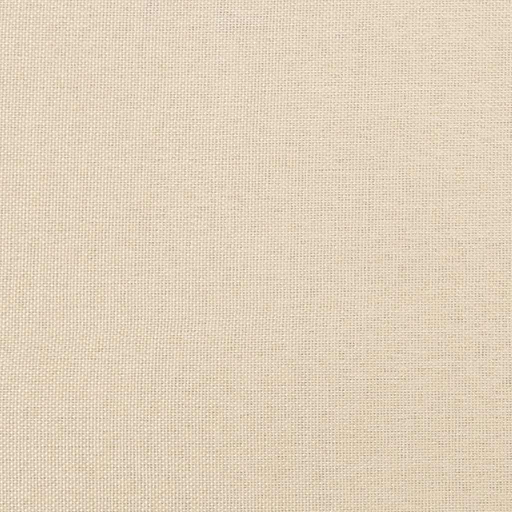 krémszínű szövet rugós és LED-es ágy matraccal 120x190cm