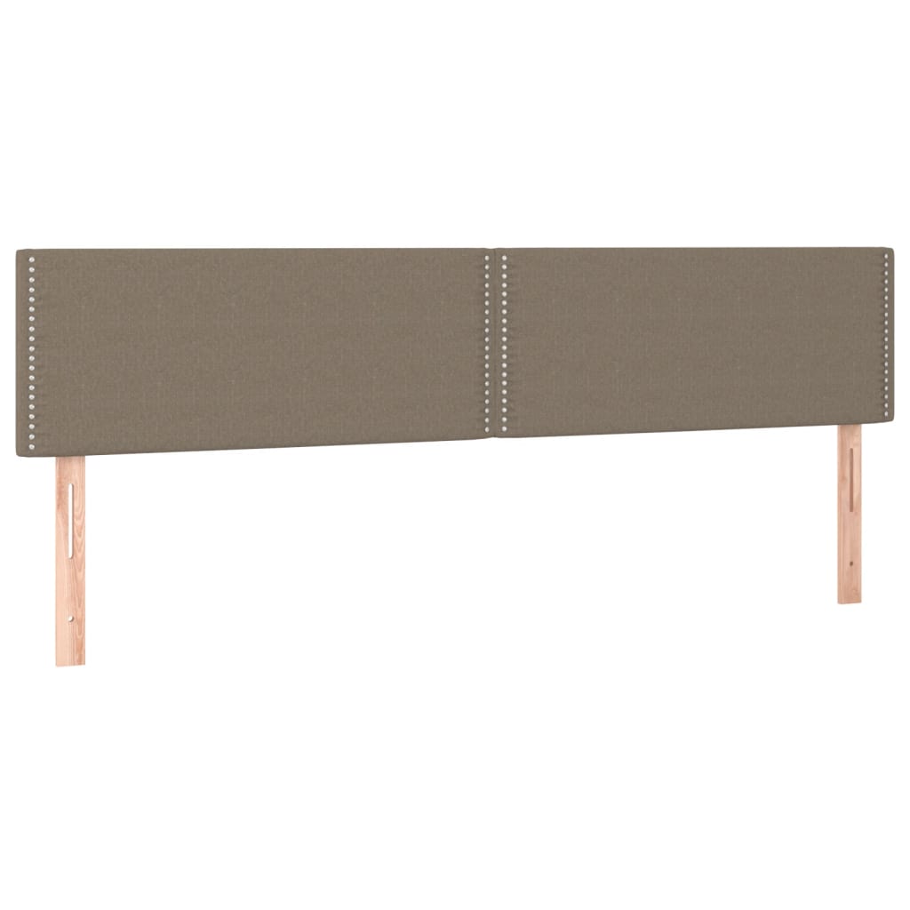 tópszínű szövet rugós és LED-es ágy matraccal 120x190cm