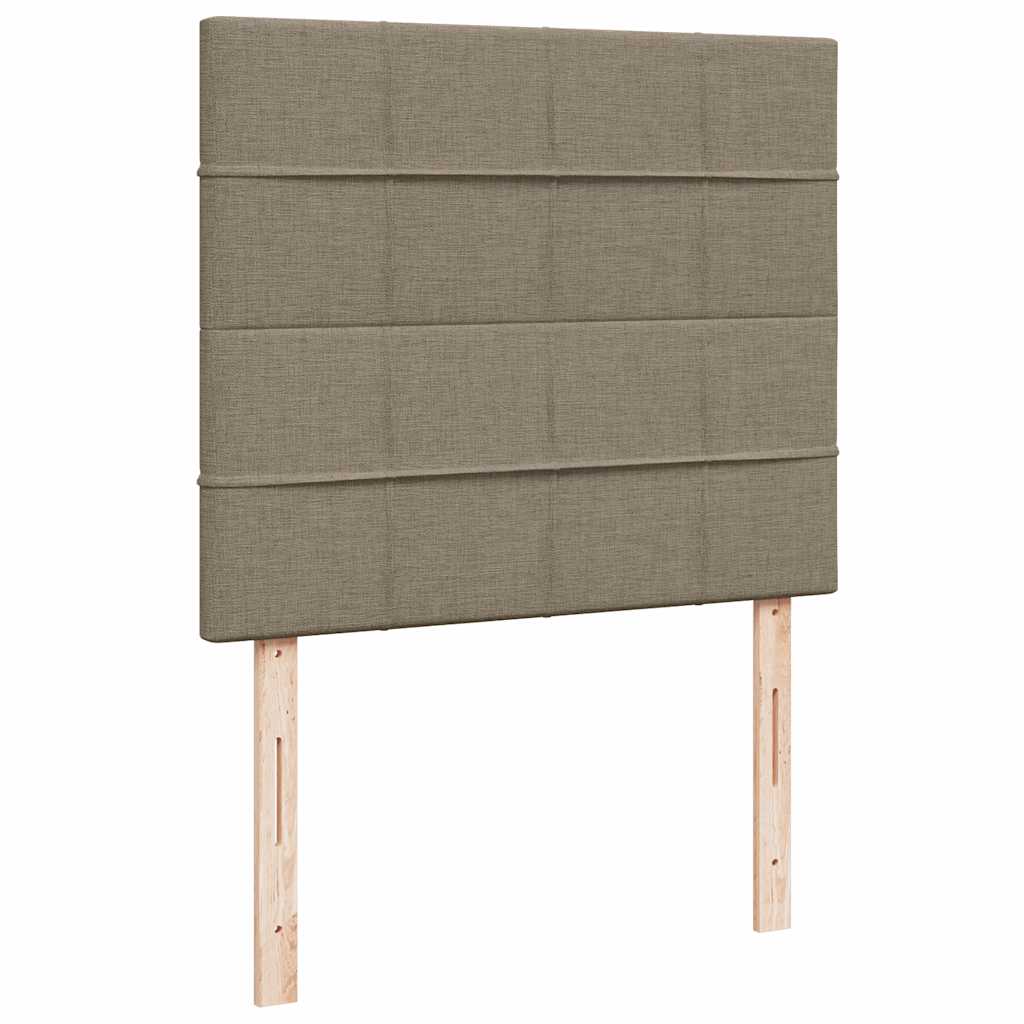 tópszínű szövet rugós és LED-es ágy matraccal 120x190cm