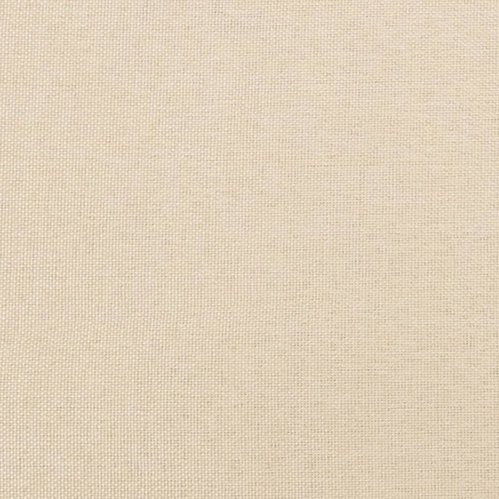 krémszínű szövet rugós és LED-es ágy matraccal 120x190cm
