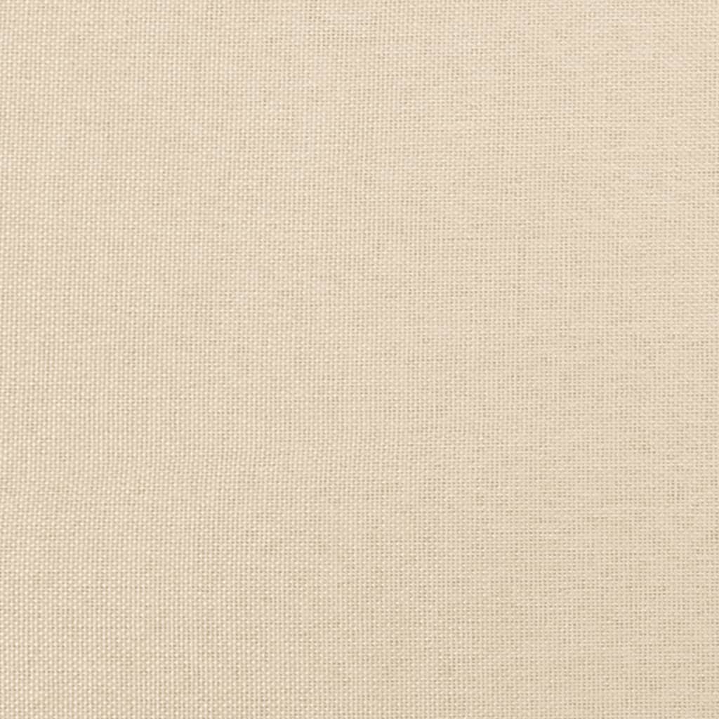 krémszínű szövet rugós és LED-es ágy matraccal 120x190cm
