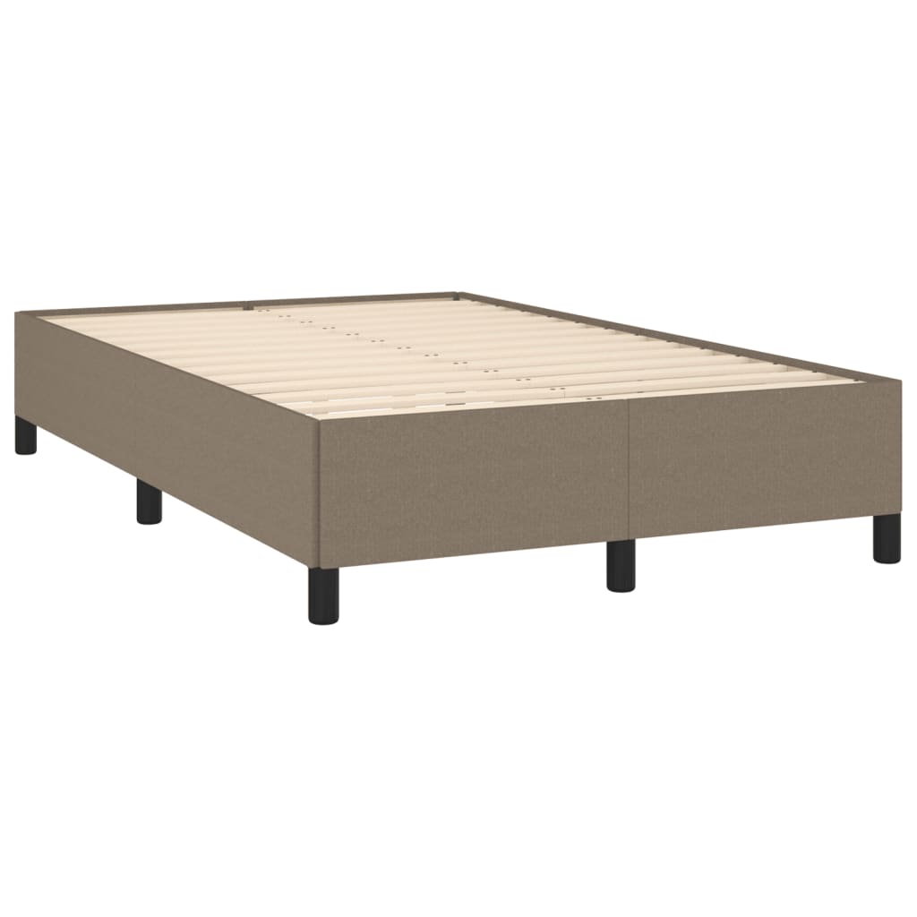 tópszínű szövet rugós és LED-es ágy matraccal 120x190cm