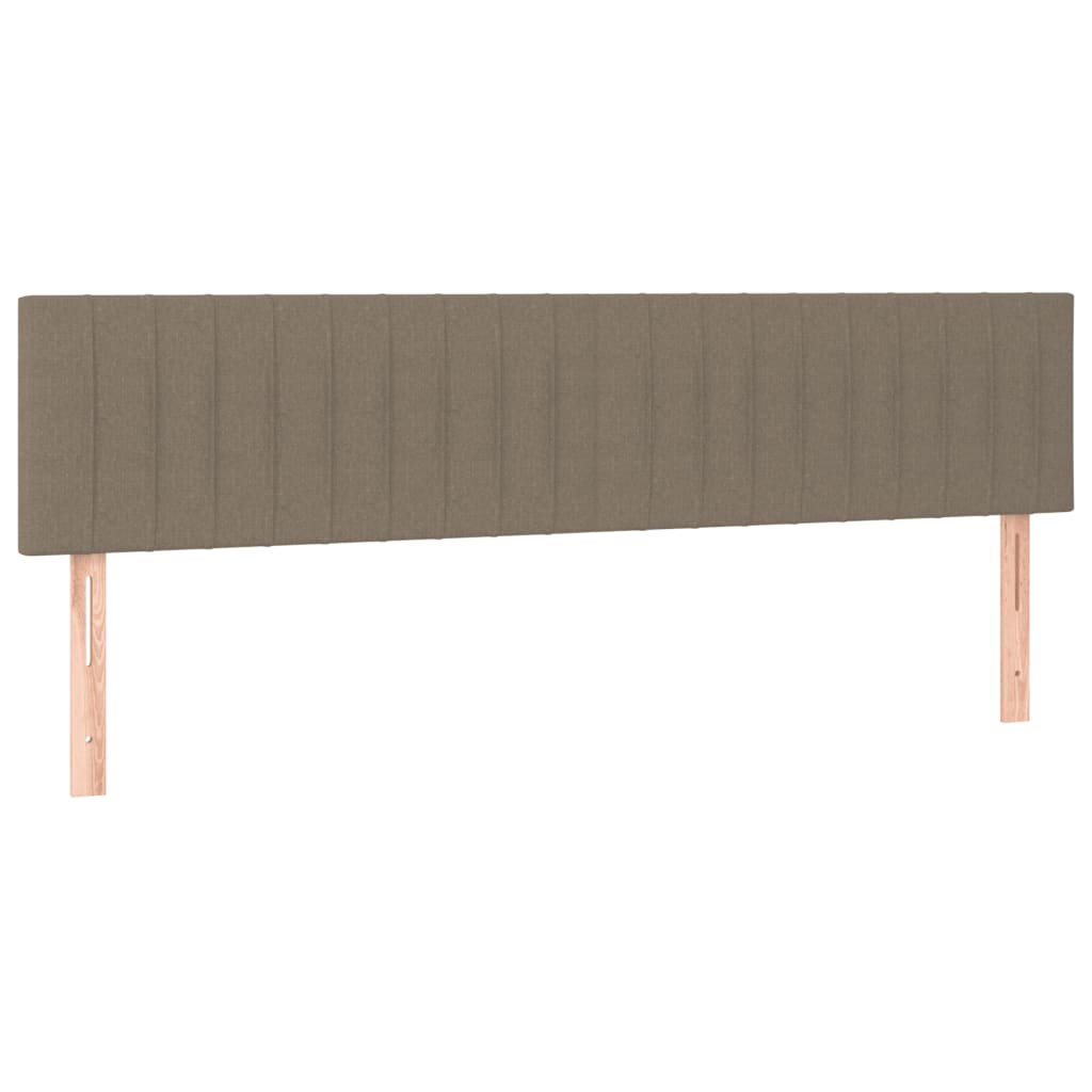 tópszínű szövet rugós és LED-es ágy matraccal 120x190cm