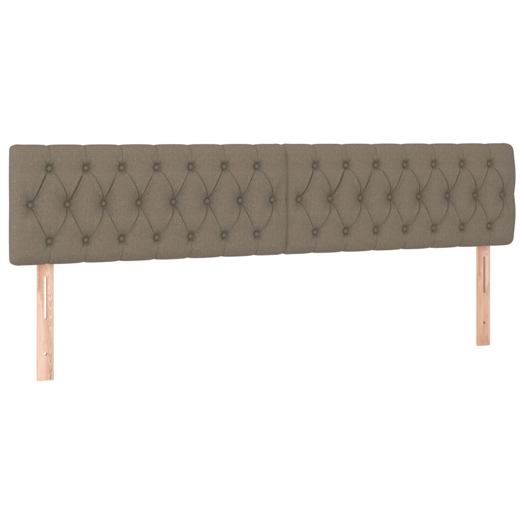tópszínű szövet rugós és LED-es ágy matraccal 120x190cm