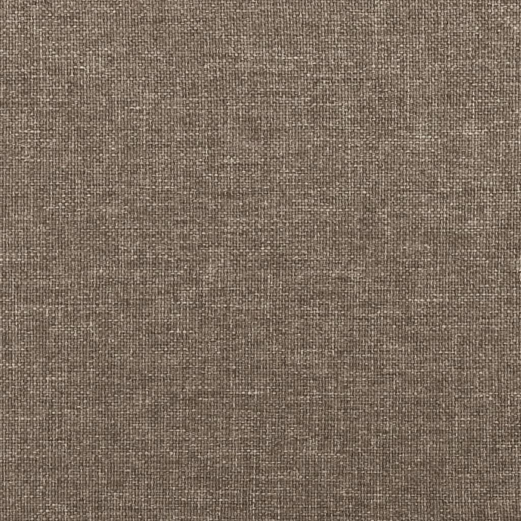 tópszínű szövet rugós és LED-es ágy matraccal 120x190cm