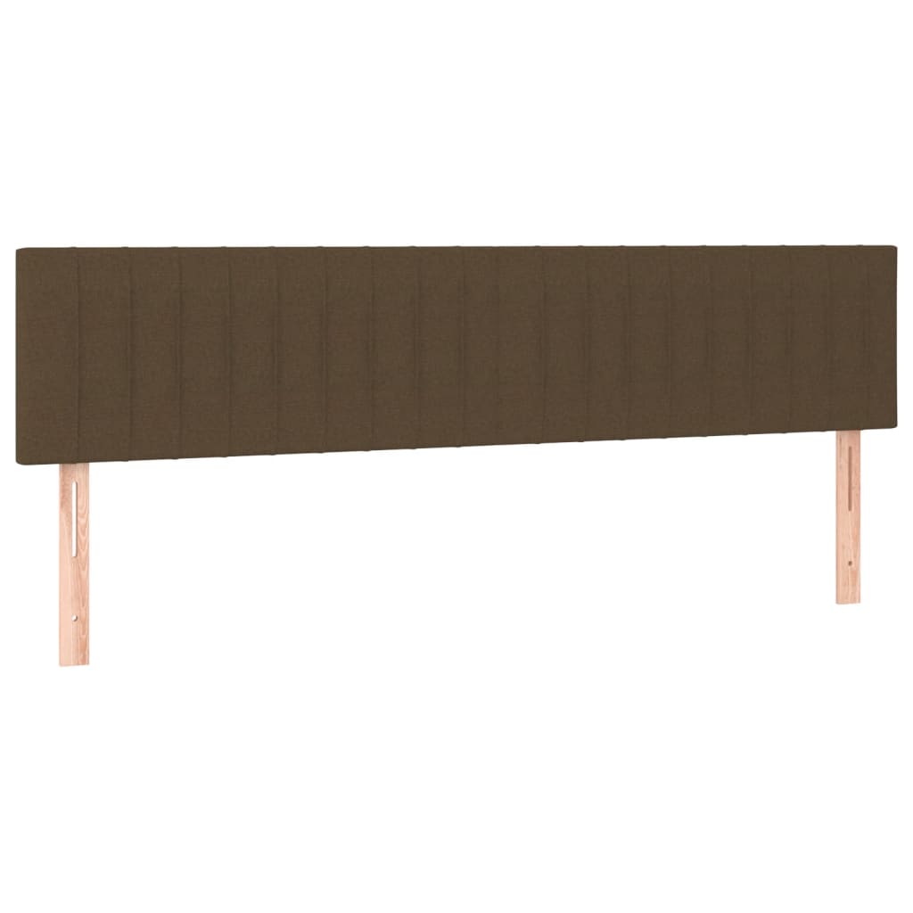 sötétbarna szövet rugós ágy matraccal 120 x 190 cm