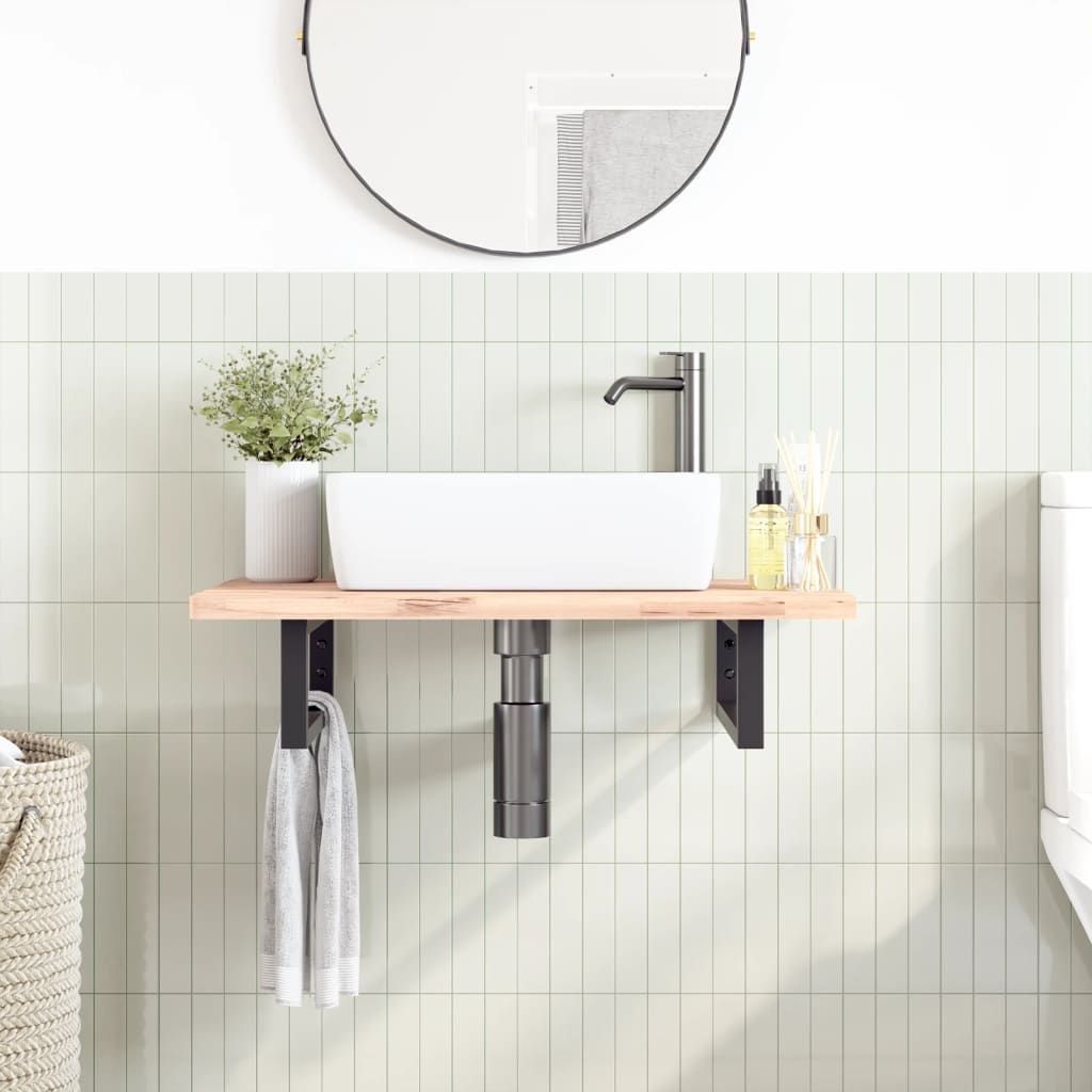 2 db fekete négyszögletes acél polctartó mosdóhoz