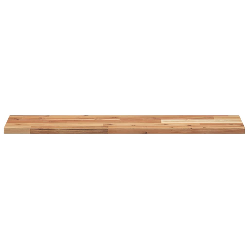 2 db olajbevonatú tömör akácfa függőpolc 100 x 20 x 2 cm
