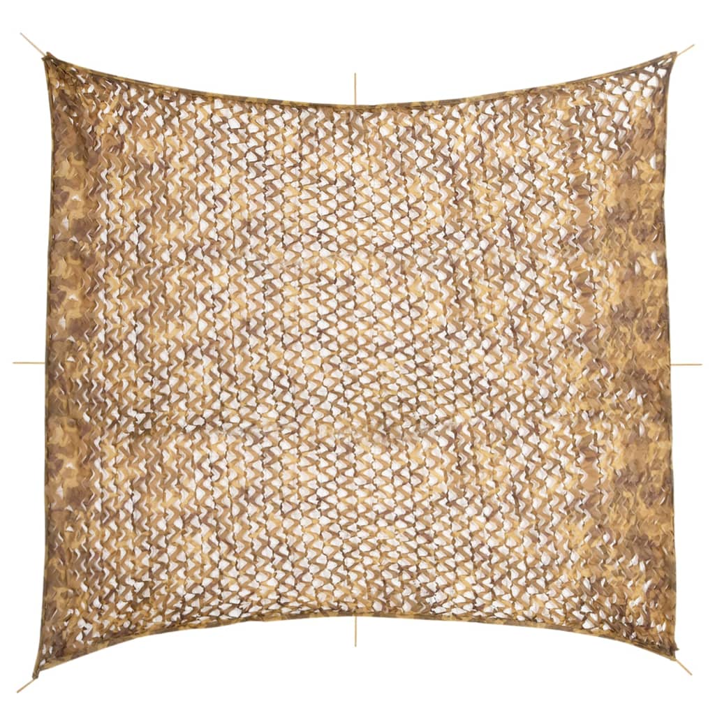 homokszínű kamuflázsháló tárolózsákkal 416x402 cm