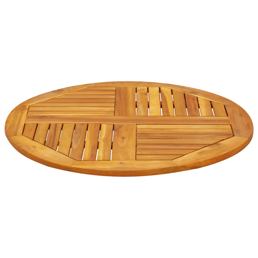 tömör akácfa kerek asztallap Ø80 x 2,2 cm