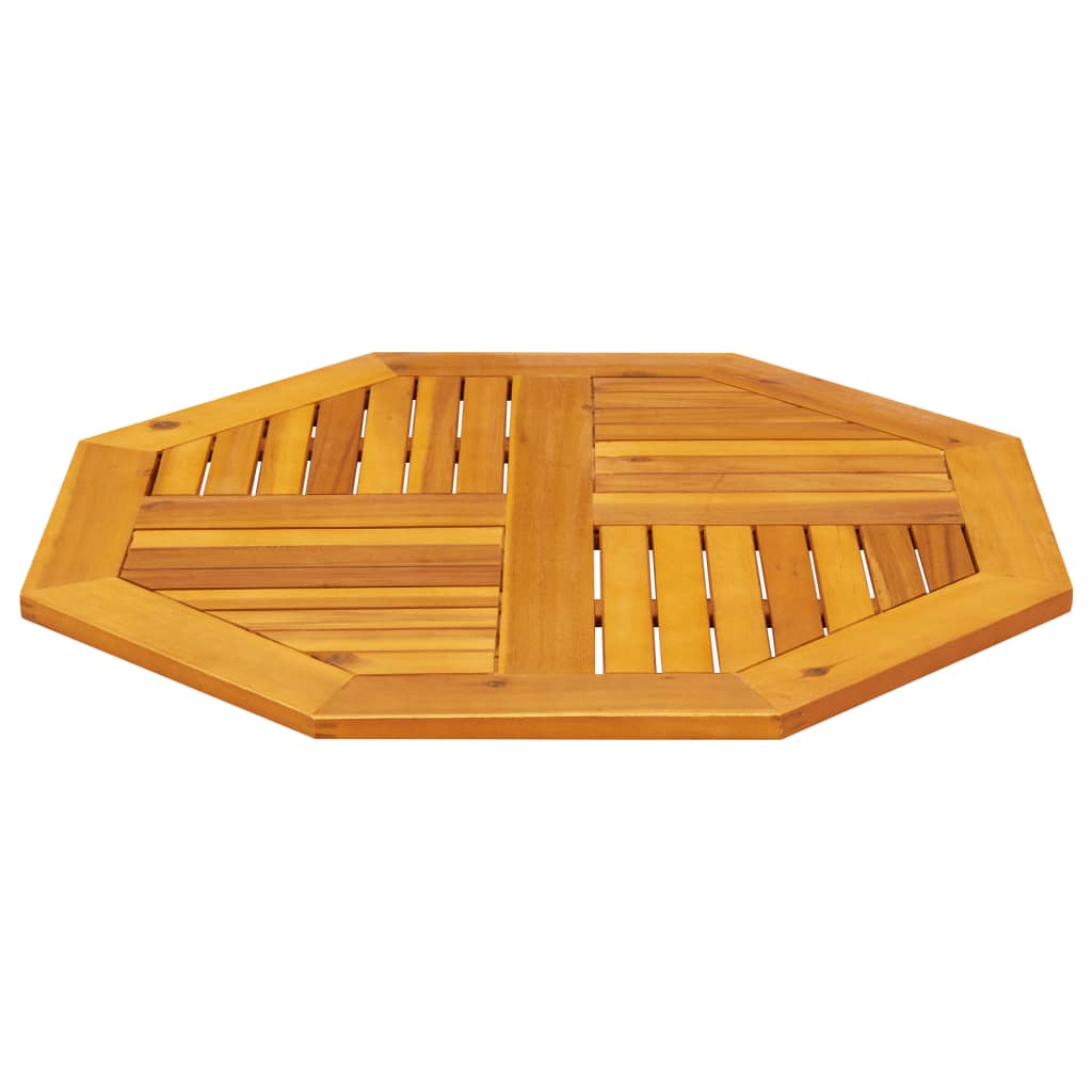 tömör akácfa nyolcszögletű asztallap 80 x 80 x 2 cm