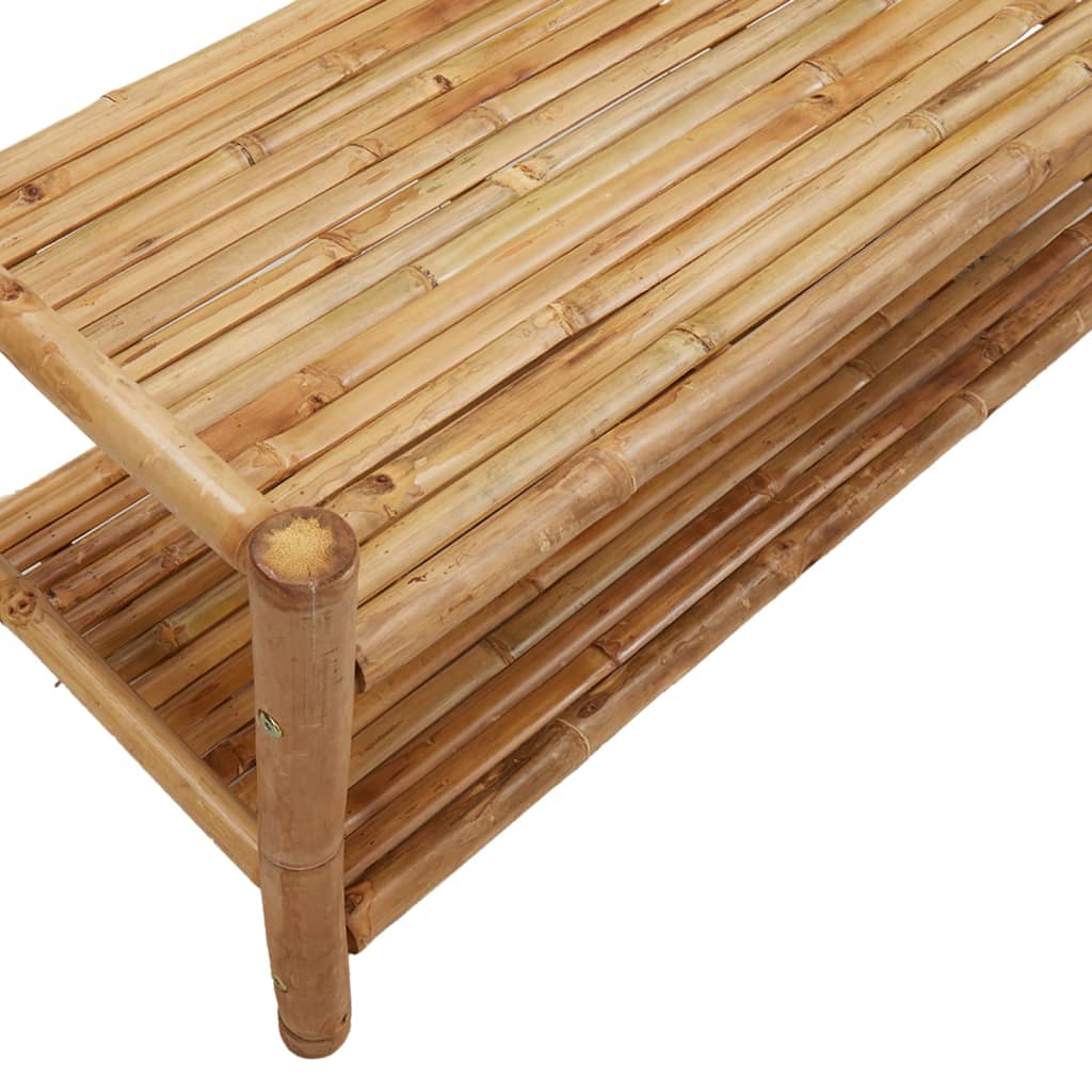 bambusz ruhaállvány polcokkal 103 x 40 x 183 cm