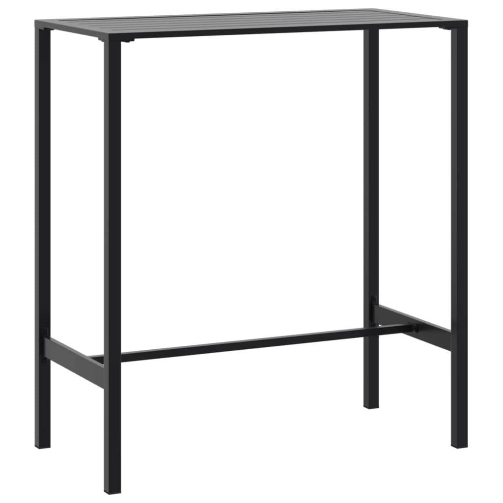 fekete porszórt acél bárasztal 100 x 50 x 110 cm