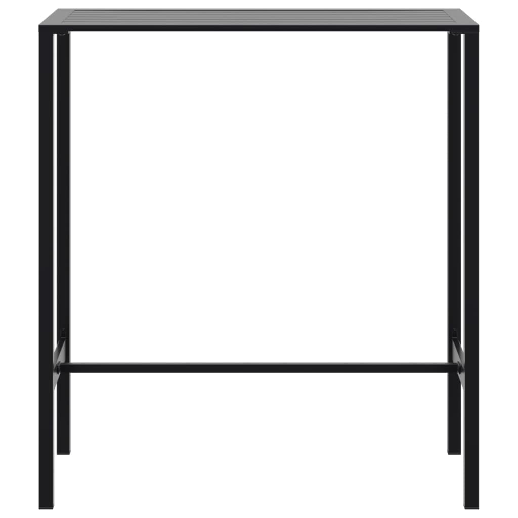 fekete porszórt acél bárasztal 100 x 50 x 110 cm