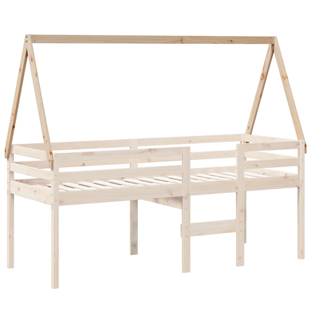 tömör fenyőfa gyerekágytető 209 x 95,5 x 88 cm