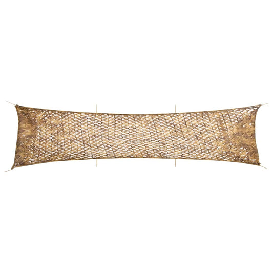 homokszínű kamuflázsháló tárolózsákkal 613x138 cm