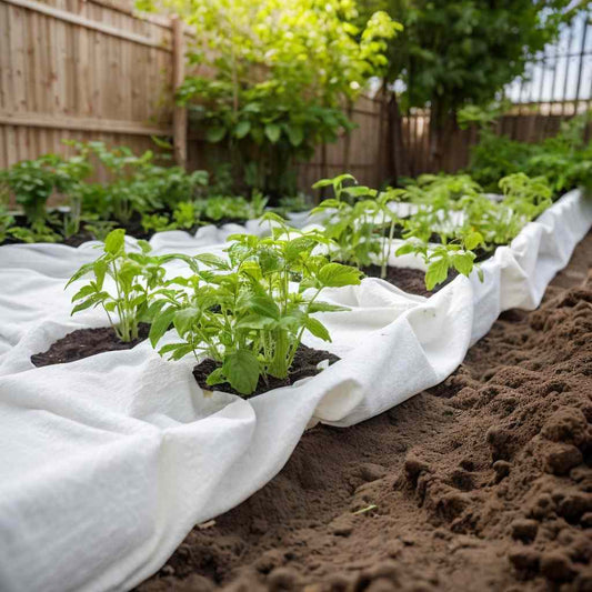 fehér poliészter szál geotextília talajtakaró 1 x 50 m