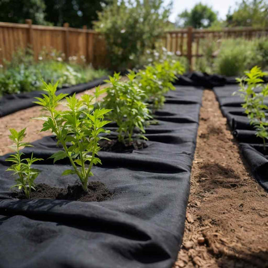 fekete poliészter szál geotextília talajtakaró 1 x 150 m