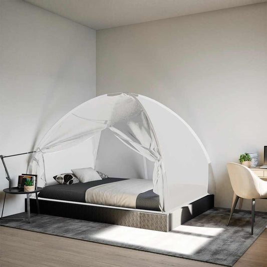 fehér hálós mongol szúnyogháló ajtókkal 200 x 150 x 140 cm