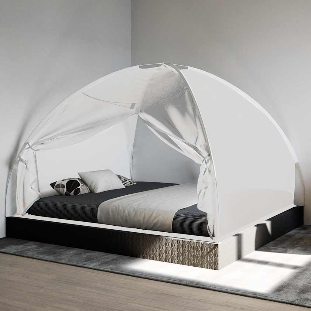 fehér hálós mongol szúnyogháló ajtókkal 200 x 180 x 135 cm