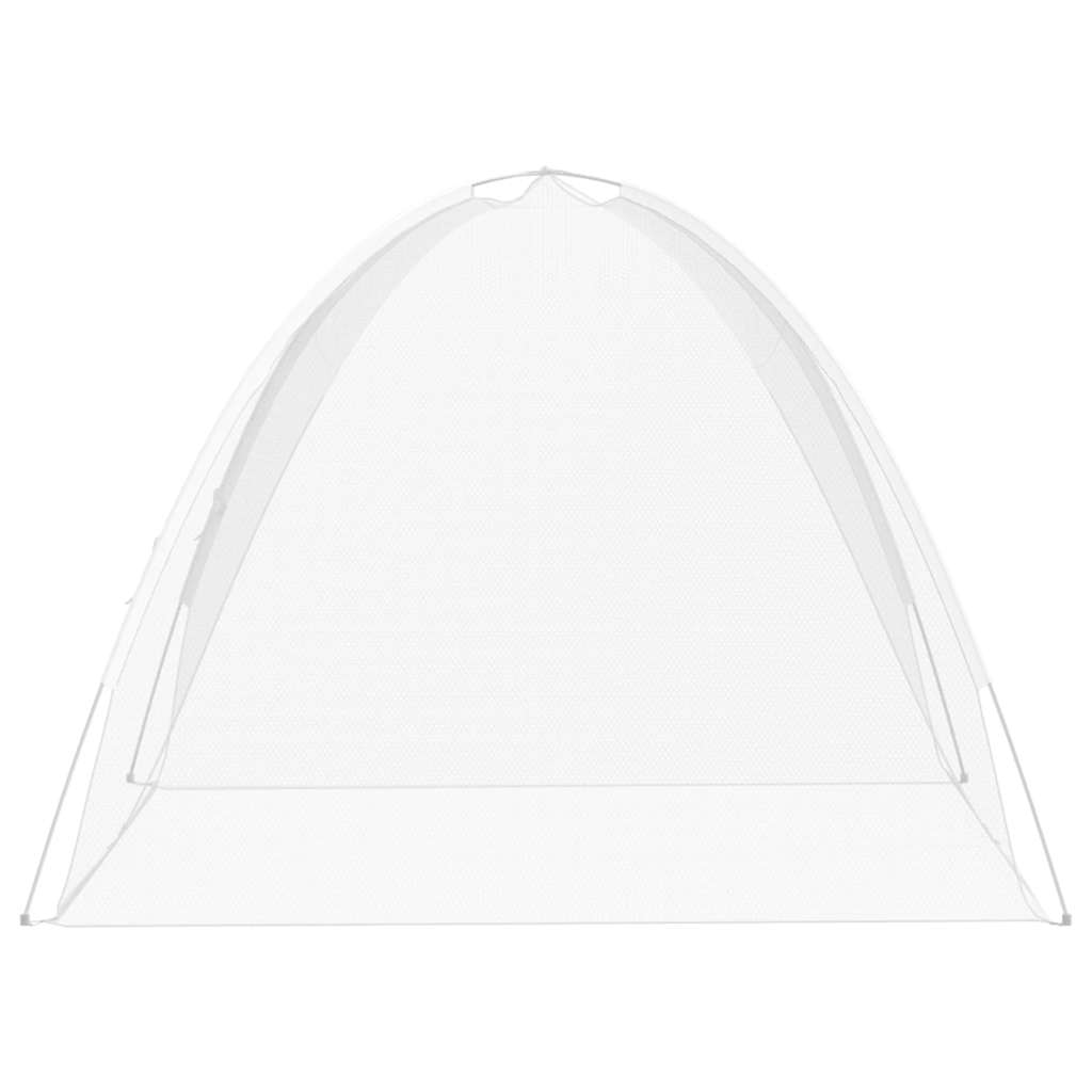 fehér hálós mongol szúnyogháló ajtókkal 200 x 180 x 135 cm