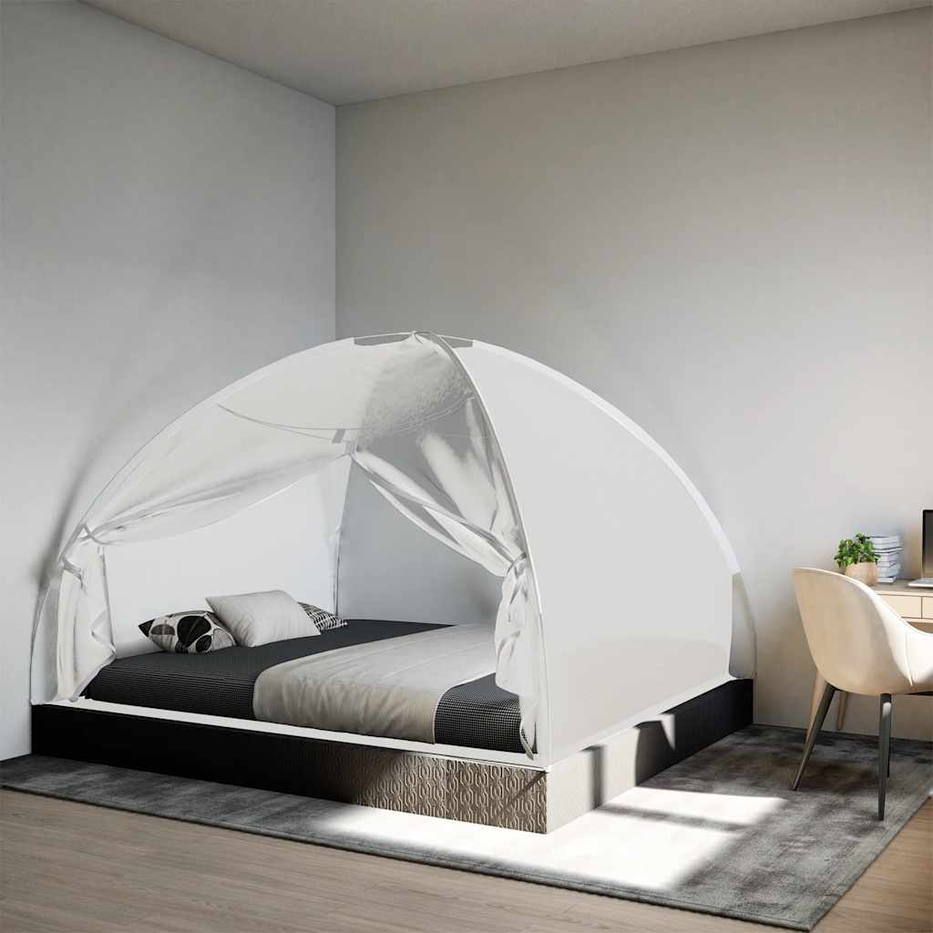 fehér hálós mongol szúnyogháló ajtókkal 200 x 180 x 135 cm