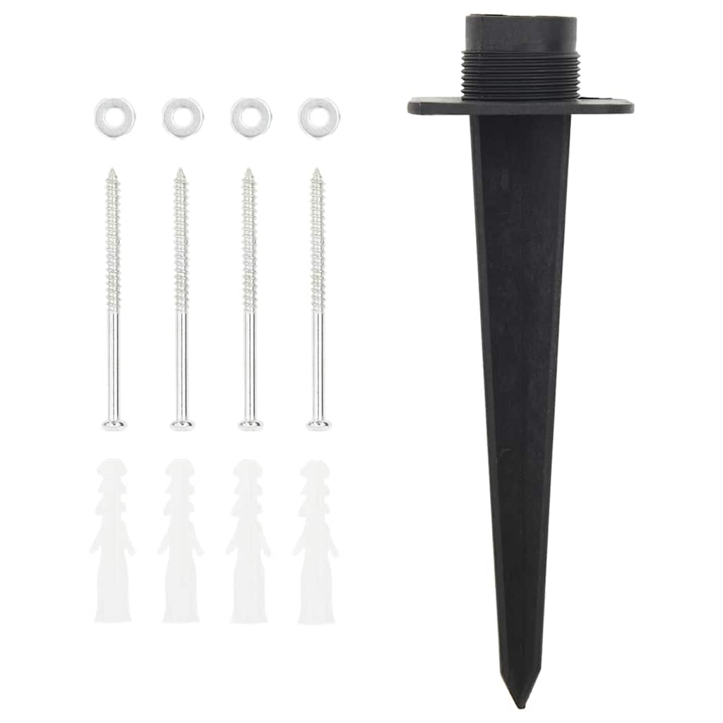 4 utas fekete-zöld kültéri tüskés konnektor 15,5 x 11 x 24 cm