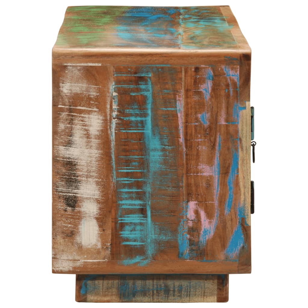 tömör újrahasznosított fa TV-szekrény 110 x 30 x 40 cm