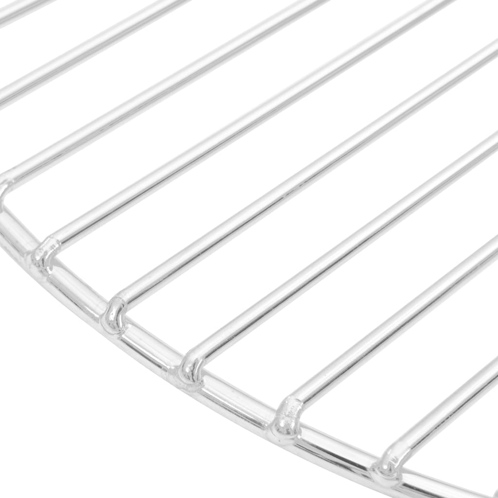 kerek 304 rozsdamentes acél BBQ grillrács Ø37 cm