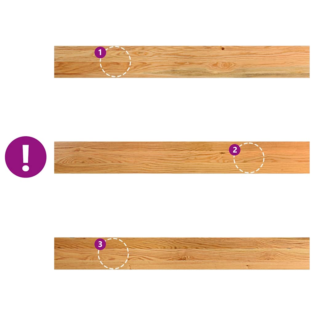 ablakpárkányok 2 db világosbarna 120x15x2 cm tömör fa tölgyfa