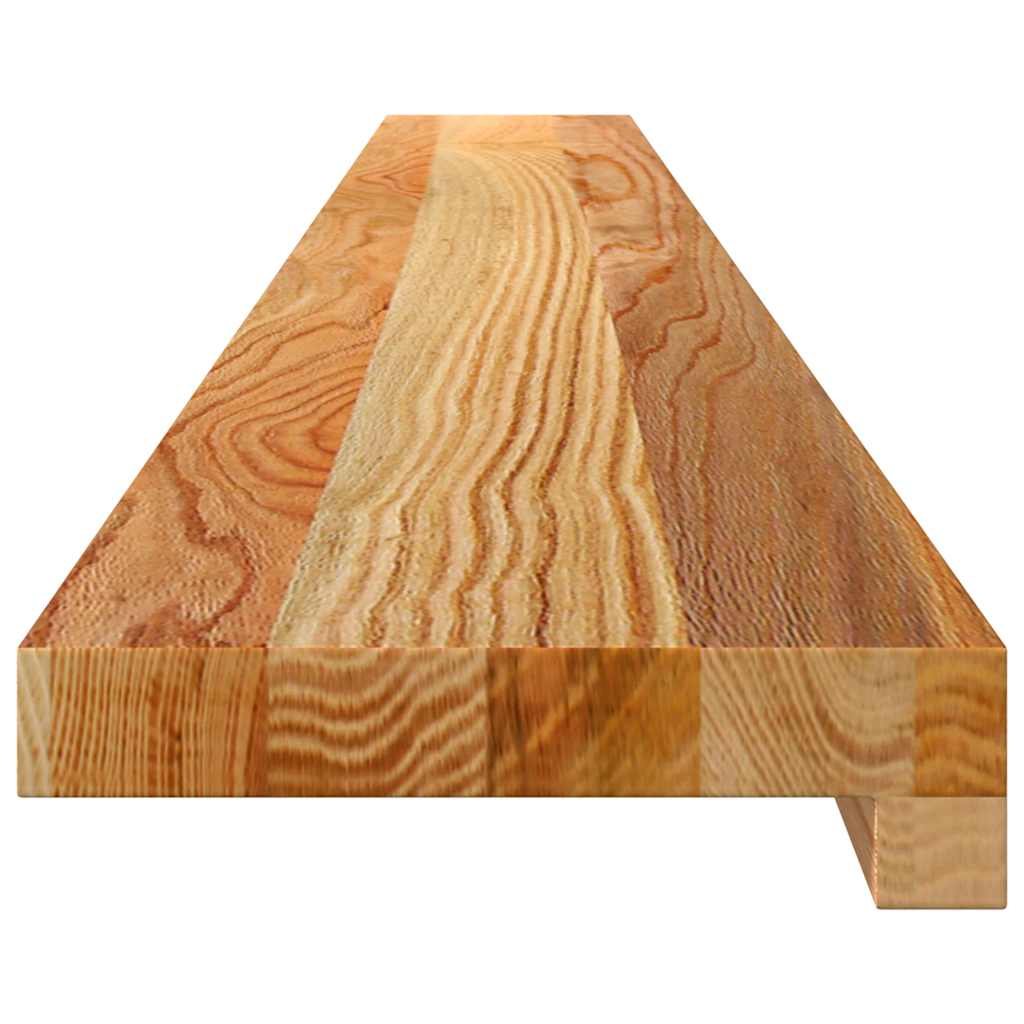 ablakpárkányok 2 db világosbarna 140x15x2 cm tömör fa tölgyfa