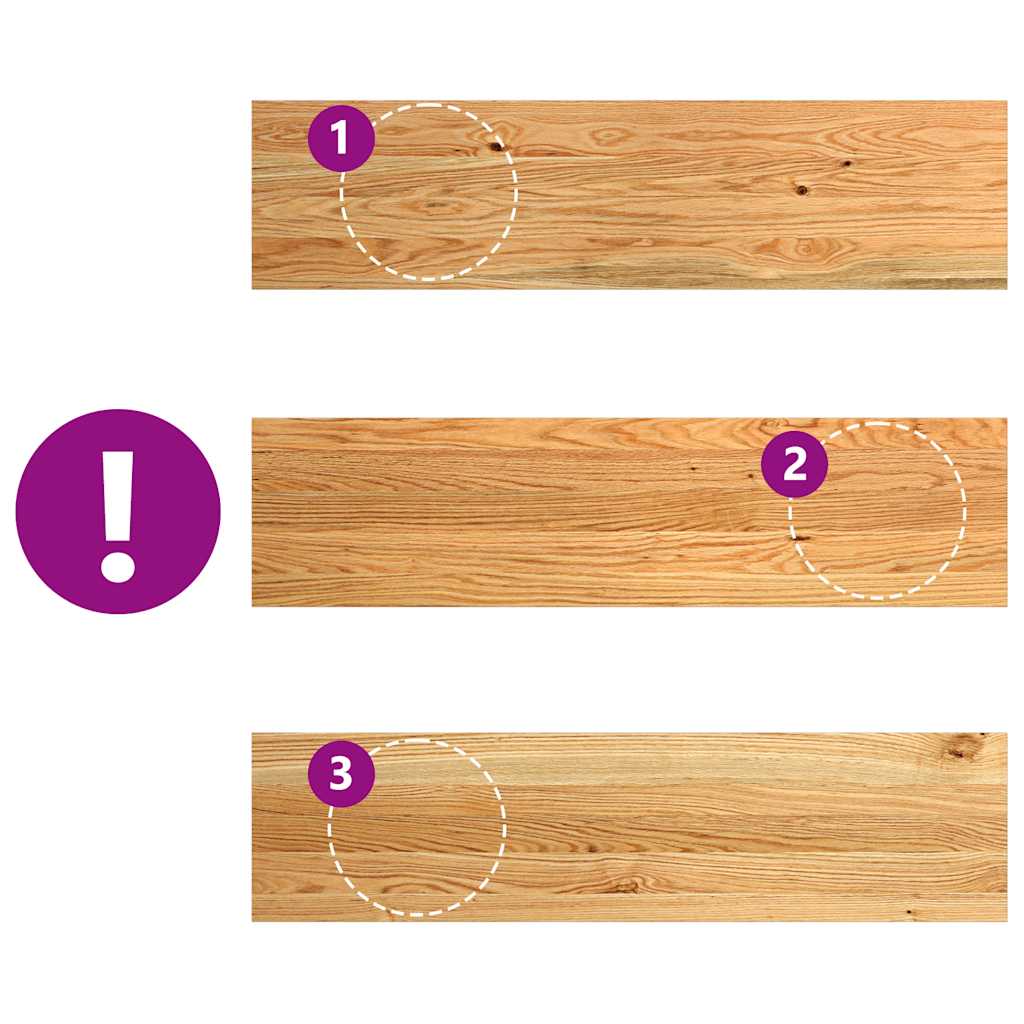 ablakpárkányok 2 db világosbarna 100x30x2 cm tömör fa tölgyfa