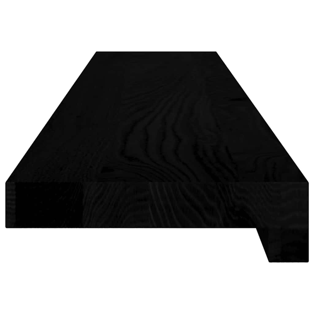 ablakpárkányok 2 db sötétbarna 100x15x2 cm tömör fa tölgyfa