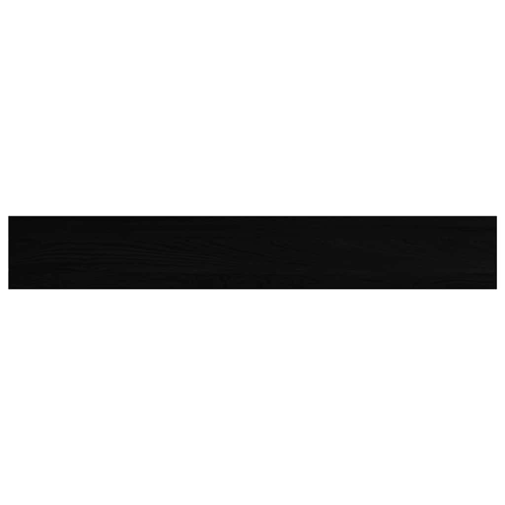 ablakpárkányok 2 db sötétbarna 100x15x2 cm tömör fa tölgyfa