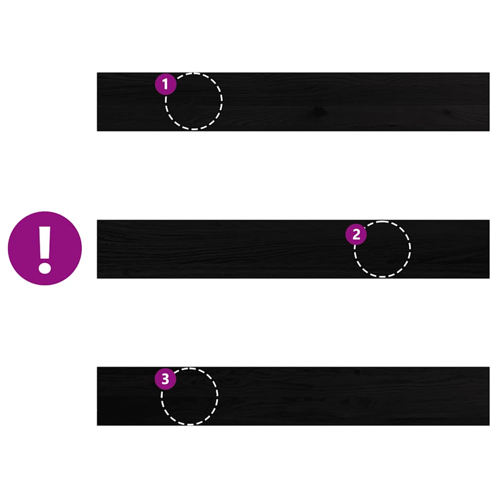 ablakpárkányok 2 db sötétbarna 100x15x2 cm tömör fa tölgyfa