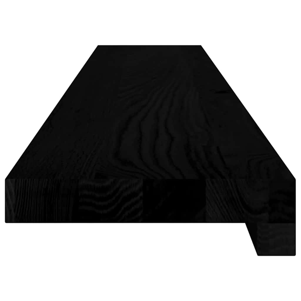 ablakpárkányok 2 db sötétbarna 110x15x2 cm tömör fa tölgyfa