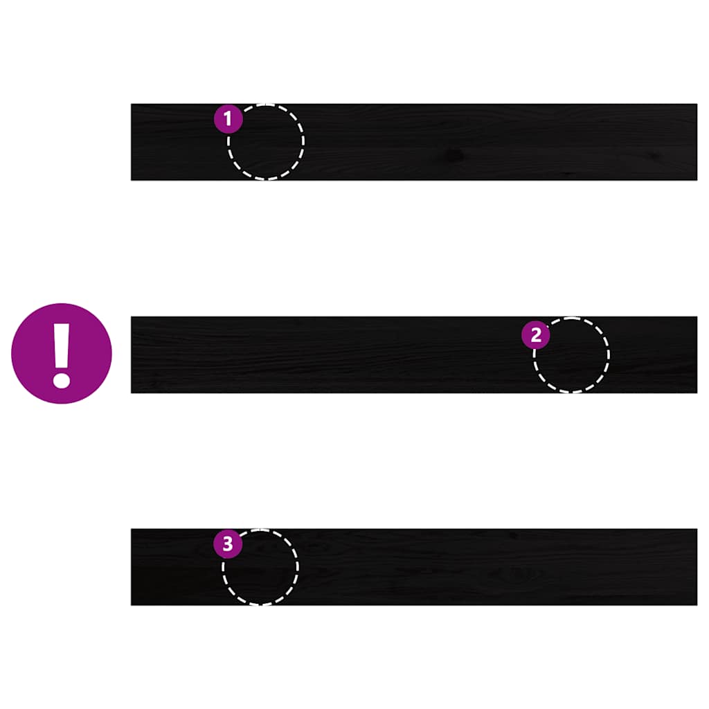 ablakpárkányok 2 db sötétbarna 110x15x2 cm tömör fa tölgyfa