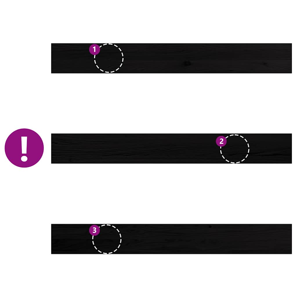 ablakpárkányok 2 db sötétbarna 120x15x2 cm tömör fa tölgyfa