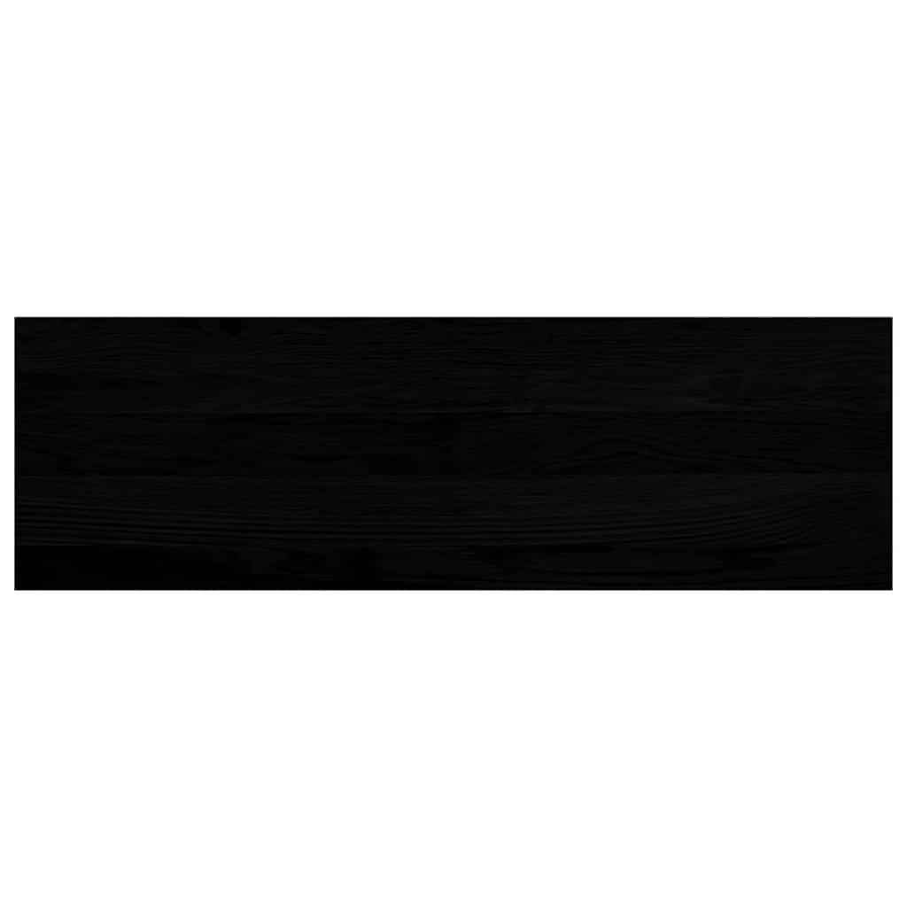 ablakpárkányok 2 db sötétbarna 80x25x2 cm tömör fa tölgyfa