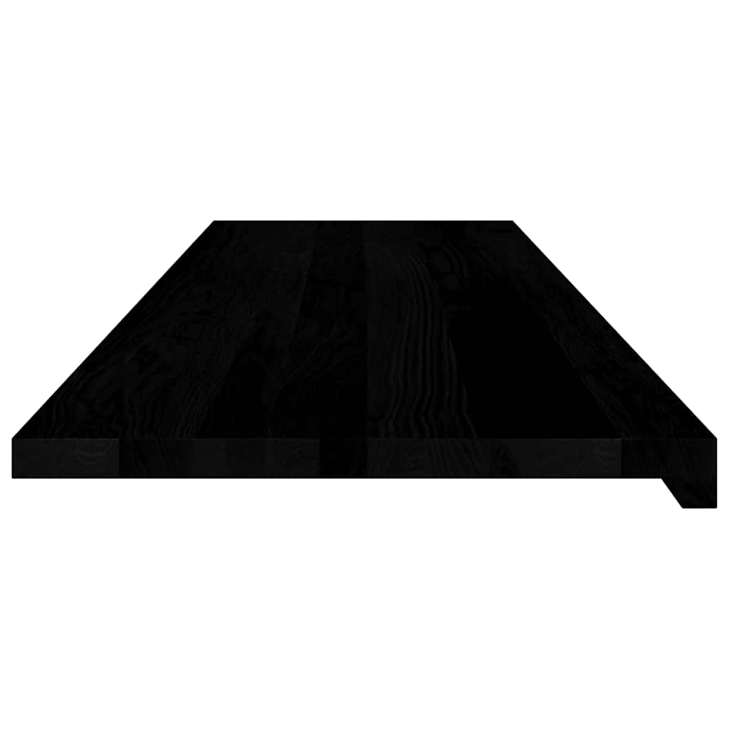 ablakpárkányok 2 db sötétbarna 140x40x2 cm tömör fa tölgyfa