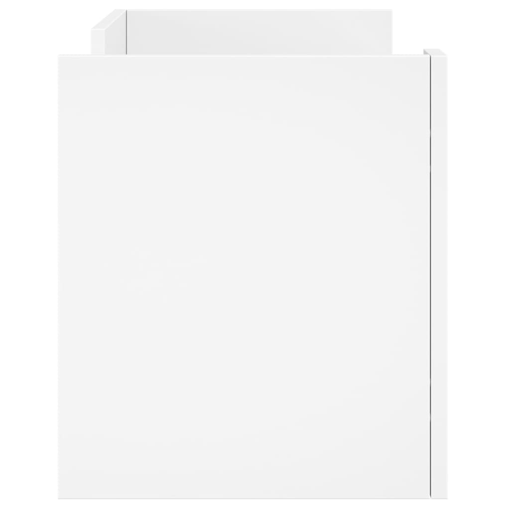 fehér szerelt fa TV-szekrény 80 x 35 x 40 cm