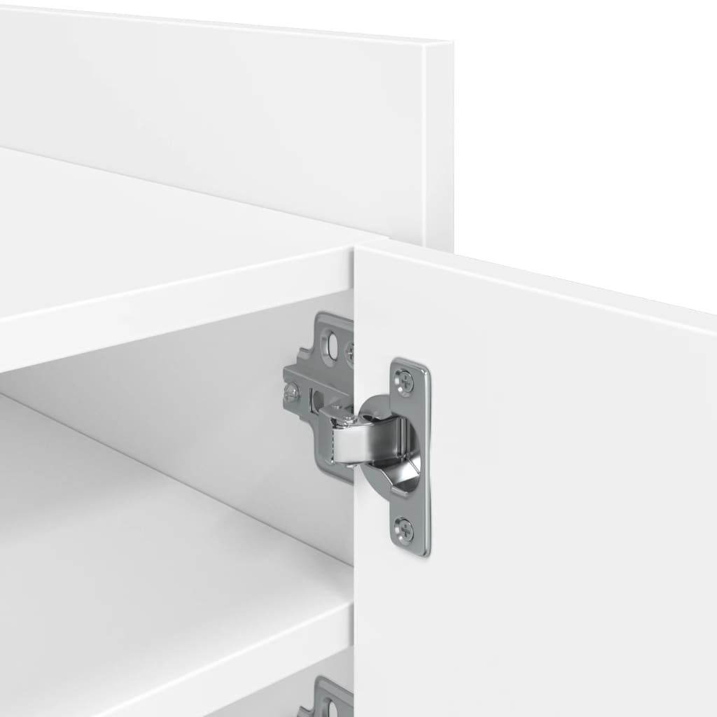 fehér szerelt fa TV-szekrény 80 x 35 x 40 cm