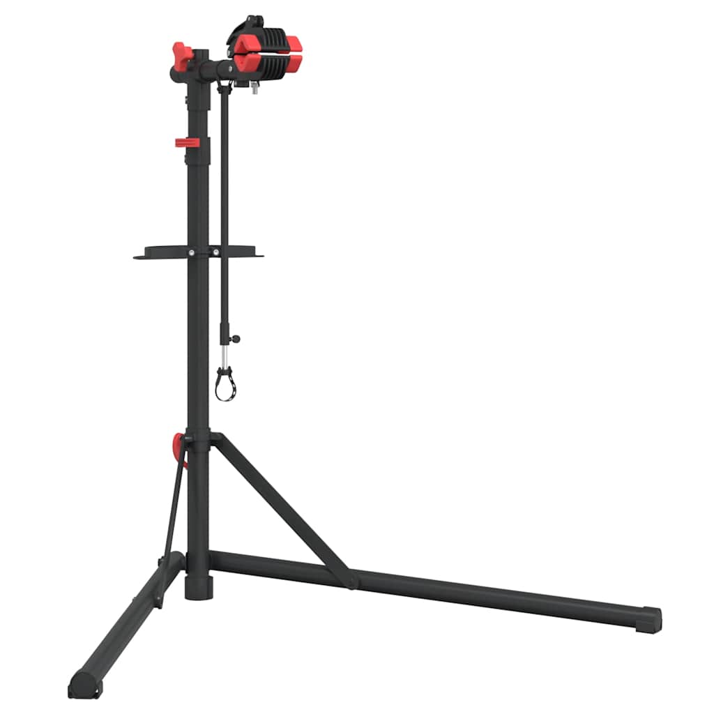 piros acél összecsukható kerékpárjavító állvány 92-152 cm